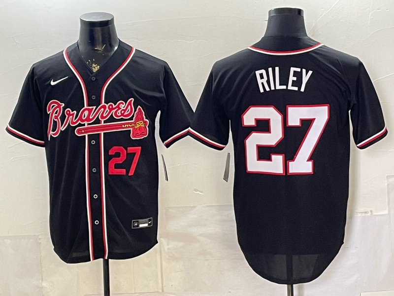 Men Atlanta Braves #27 Riley black Nike 2026 Jersey 0528007